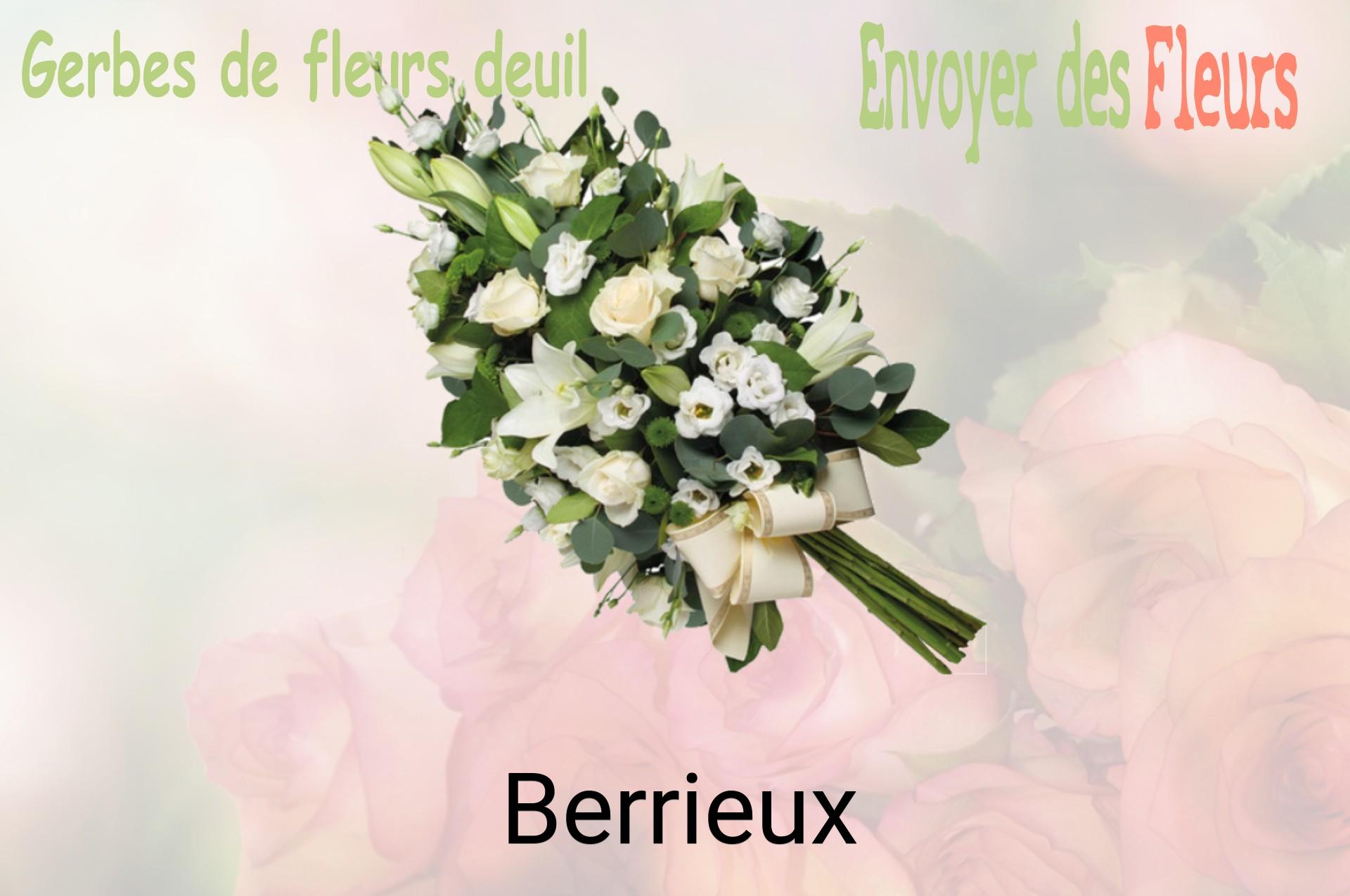 Gerbe de fleurs de deuil livrée à Berrieux